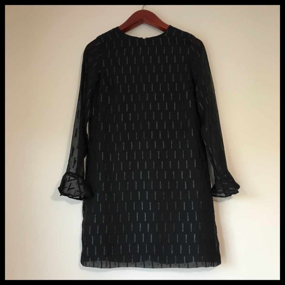 EUC Banana Republic Black Sheer Dress